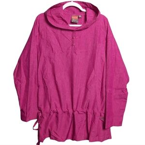 Merrell Ainsley UPF30+ Pink Hooded Activewear/Cover-up Tunic SZ XL